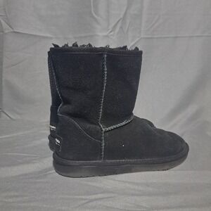 Koolaburra x Uggs Kids Size 2 Black Booties Short Boots